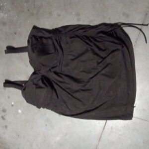 Women's black bathing suit 26 w no tag for a brand